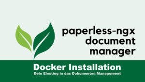 Paperless NGX Docker installation