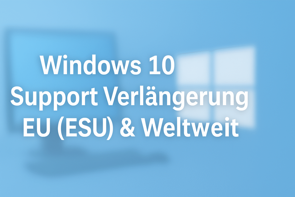 Windows 10 Support Verlängerung | (ESU) EU & Weltweit