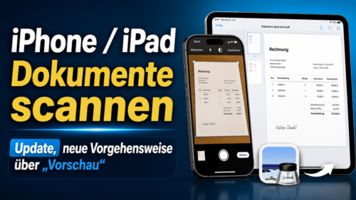 iPhone & iPad Dokumente scannen