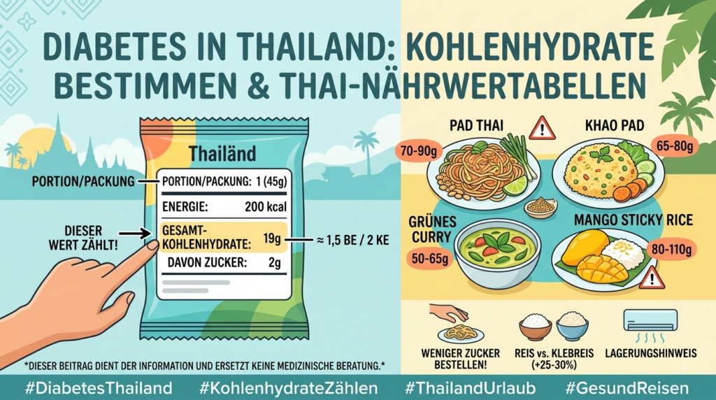 You are currently viewing Diabetes Thailand Determining Carbohydrates, Thai Nutrition Labels